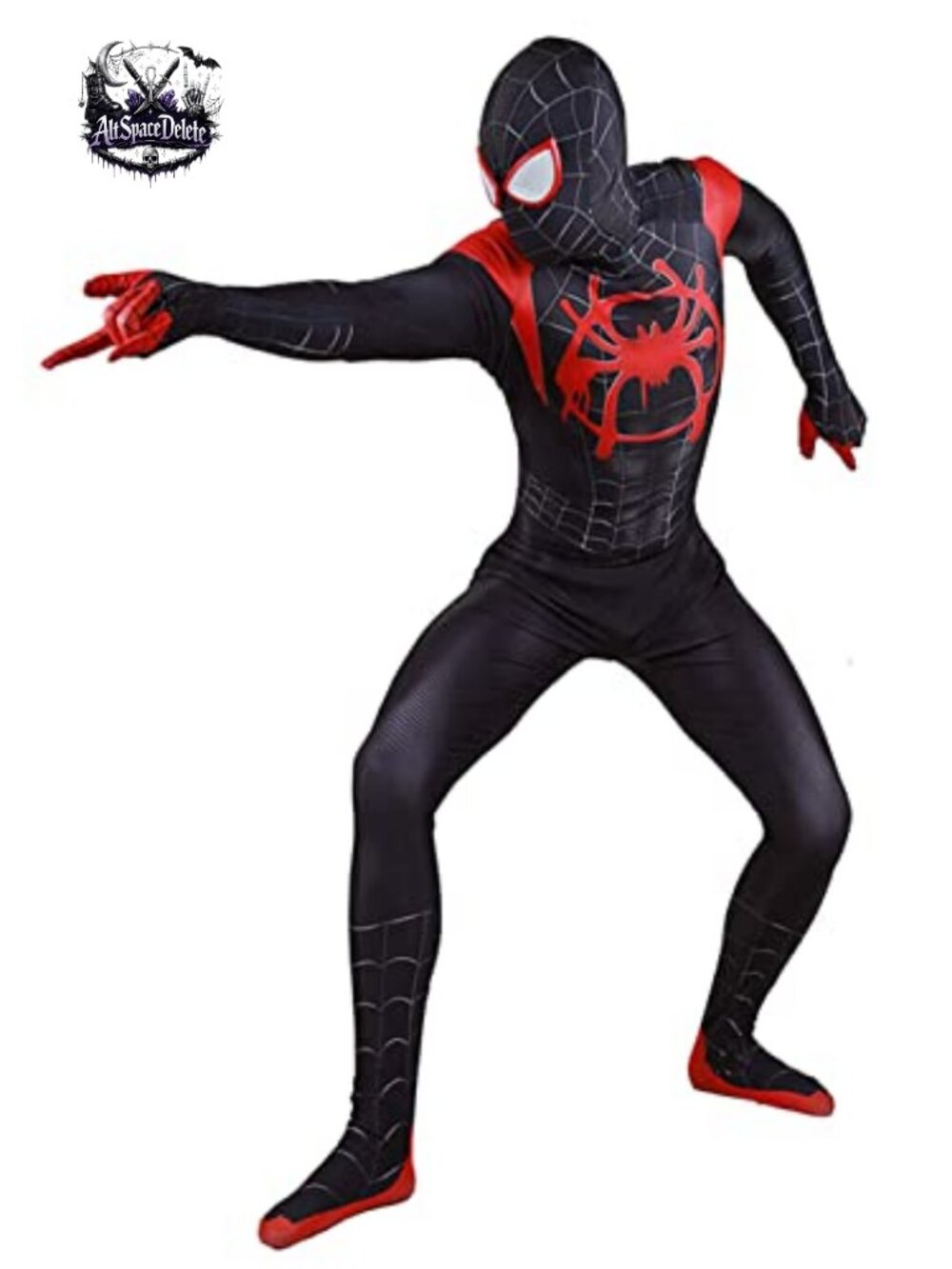 Adult Halloween Bodysuit Spandex Cosplay Costume with Removable Mask
